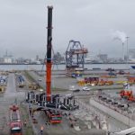 Eerste prefabmodules op Maasvlakte